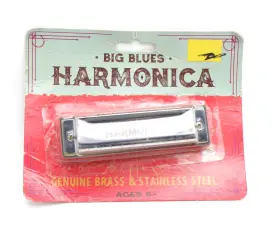 Big Blues Fb29454 Harmonica Brass And Stainless Steel Resealed Package Key Of C Big Blues Fb29454 Harmonica Brass And Stainless Steel Resealed Package Key Of C
