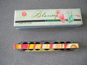 DHA-161 BLESSING Harmonica Sailboats Box Peach #2