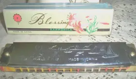 DHA-161 BLESSING Harmonica Sailboats Box Peach