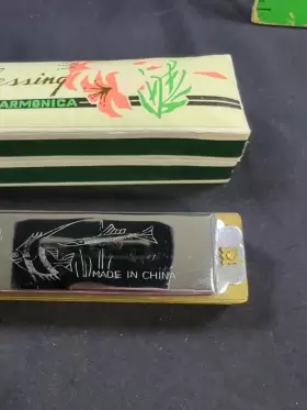 DHC-161 BLESSING Tropical Fish Flower Harmonica Pink #3