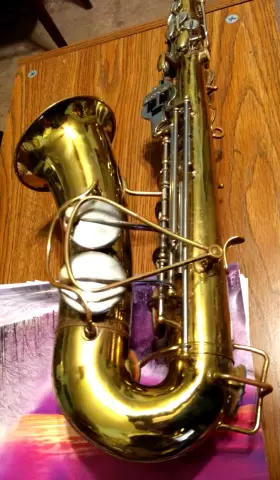 438951 BUESCHER Vint Aristocrat Alto Sax Neck Body #3