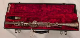Carl Fischer 4785 Silver Plate Clarinet With Mouthpiece And Case Vintage Early 1900s Carl Fischer 4785 Silver Plate Clarinet With Mouthpiece And Case Vintage Early 1900s