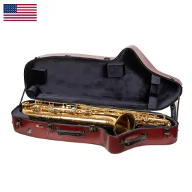 Crossrock B0g3hcy93q A Baritone Saxophone Case Wheels Polycarbonate Hard Shell Tsa Lock