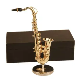 714801038550 DSELVGVU Miniature Saxophone Stand Mini Musical