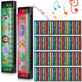 Fiada Fiada-sghsf8610 50 Pcs Harmonica For Kids 16 Holes Harmonicas Musical 8 X 12 4 Inches