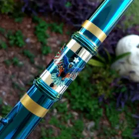38053605 GREAT Patiotic Turquoise Flute Rig