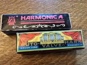 105-40 HOHNER Prewar Auto Valve Harp Harmonica Key Parrot