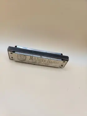 Hohner 3851021d-1fe9- Antique M. Marine Band Harmonica 1960s Key G A440 Made In Germany