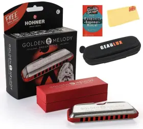 AUS-542BX-C-COMBO-DLX HOHNER Golden Melody Harmonica Key Ins