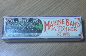 Hohner A44c M. Marine Band Harmonica Made In Germany Model No 1896 C