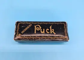 M55001 HOHNER Mini Harmonica Puck Tone Riginal Box #2 M55001 HOHNER Mini Harmonica Puck Tone Riginal Box #2