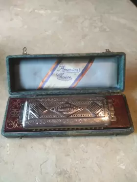 NO.46 HOHNER Tremolo Concert Harp Hammered Reeds Box NO.46 HOHNER Tremolo Concert Harp Hammered Reeds Box