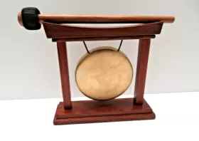 WYG04 HOHNER Mini Desktop Musical Wood Gong Striker Sound #2