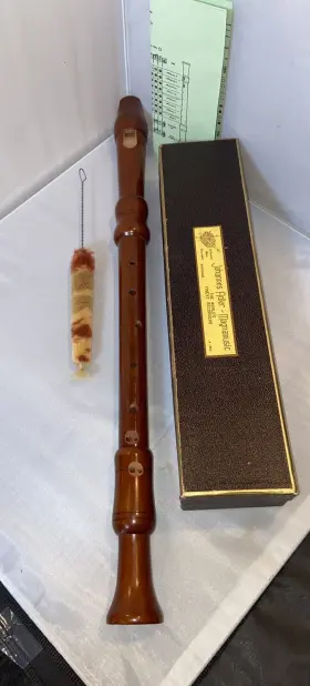 1822-DHB JOHANNES ADLER Recorder Tenor Pearwood Baroque
