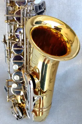 Jupiter M60116 Jas-667 Gold/silver Alto Sax With Hite Inch Premier Mpc.& Case - Good