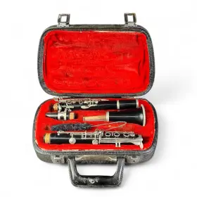 King 95159 Vtg Clarinet Band Instrument #95159 With Case Made In Germany King 95159 Vtg Clarinet Band Instrument #95159 With Case Made In Germany
