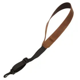Mg Leather Work 820277120074 Saxophone Strap For Alto Tenor Soprano Baritone Brown