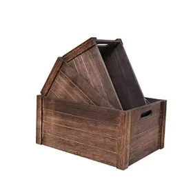 788185226797 N-C Farmhouse Antique Wooden Storage