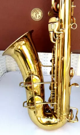 149828 PAN AMERICAN Vint Alto Sax Rig Goldentone Mpc #3