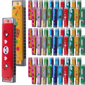 Restroma Restroma-d023 100 Pcs Kids Cartoon Harmonica Bulk 16 Holes Plastic Toys For Child Restroma Restroma-d023 100 Pcs Kids Cartoon Harmonica Bulk 16 Holes Plastic Toys For Child