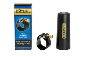 Rovner 689802010709 Ligature And Plastic Cap For Tenor Standard Saxophone - Dark Fo