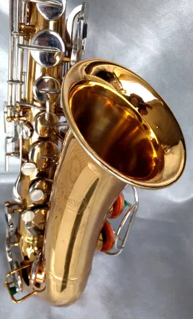 Selmer Bundy 701062 1977 Gold/silver Alto Sax With Case And Standard Mpc. - A Beauty