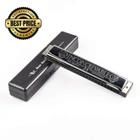 1248-BLACK SWAN Harmonica Harp Performance Key Silvr