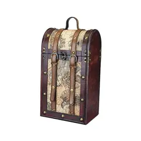 0603 TRUE FABRICATION Wooden Wine Box Bottle