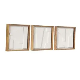 228632 UNIEK Yukiah Geometric Wooden Wall Art Set Natural