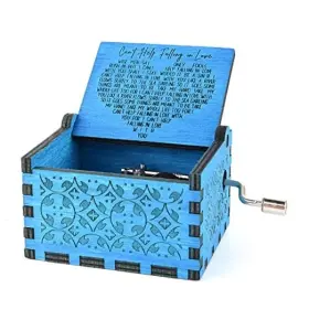 New-black VACTER Canftt Help Falling Love Wood Music Box