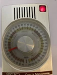 Vintage Seiko Quartz Metronome Sqm-357 Made In Japan Tested Burgundy And Silver. Fixed Price $20.00.