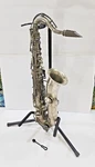 1921 Buescher True Tone Tenor Sax Low Pitch Elkhart Ind Silver 70664 Pearl Vtg. Fixed Price $795.00.