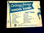 College Songs For School Bands Arranged By Paul Yoder - C Flute 1951. Fixed Price $16.99.