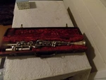 Rare Superior Artist Silver Plated Clarinet 1930s Vintage W/ Case # C-4955, 27in. Fixed Price $125.00.