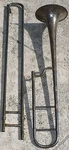 Antique Carl Fischer Trombone Serial No. 13671 With Leather Case Mouthpiece. Fixed Price $399.99.