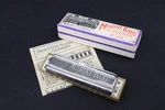 Vtg Marine Band By M. Hohner No. 1896 Model A440 Key C Harmonica In Box. Fixed Price $25.00.