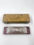 Vintage Harmonica M. Hohner No.46 1/2 Tremolo Concert Harp Hammered Reeds + Box. Fixed Price $49.99.