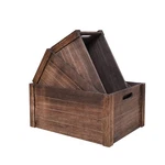 Farmhouse Antique Black Wooden Crate For Storage,rustic Decorative Boxes,set .... Fixed Price $65.00.