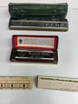 2 Pcs M Hohner Echo No. 2309 And Marine Band 1896 Clean Harmonicas W/ Cases. Fixed Price $18.99.