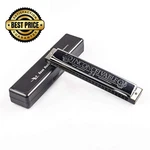Swan 24 Holes Harmonica Professional Harp Performance Competition C Key Silvr. Fixed Price $19.98.