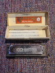 Vintage Koch Chromatic 10 Hole Harmonica W/ Case 980/40a- Key Of C. Fixed Price $20.00.