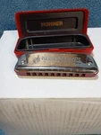 Hohner Golden Melody 542 Harmonica Made In Germany Key Of C- With Original Case. Fixed Price $23.00.