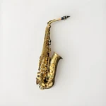 Anaxa Alto Saxophone Eb - Gold Lacquer Student Model W/hard Case & Accessories. Fixed Price $290.00.