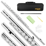 Sonicake Nickel-plated C Flutes, Closed Hole 16keys Flute For Beginner Studen.... Fixed Price $140.85.