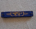 Vintage Brelli Harmonica, Blue/gold, Key C Jiangsu China, Video To Show It Works. Fixed Price $6.00.