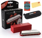 Hohner Golden Melody Harmonica - Key Of C Bundle With Zip Case, Ins... Fast Ship. Fixed Price $88.99.