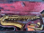 Pan American Elkhart Usa Saxophone Lacquered Brass Needs Work. Fixed Price $199.99.