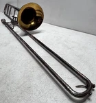 C.g. Conn 1916 Trombone Elkhart In Silver Plate Engraved 7 Copper Wash Bell. Fixed Price $799.98.