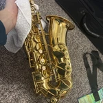 Jean Paul As-400 Alto Saxophone Open Box Gold Lacquer W/ Case Mouthpiece Kit. Fixed Price $699.99.
