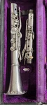 C. G. Conn Double Walled Bb Silver Metal Clarinet Elkhart Vintage Rare. Fixed Price $495.00.